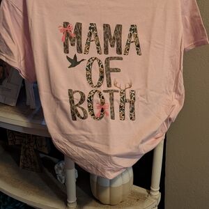 Gildan Pink 'Mama of Both' Short Sleeve Tee